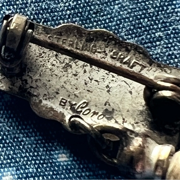 VINTAGE Sterling Craft Silver WWII US Air Force Pin Brooch - Picture 3 of 3